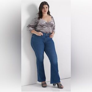 Lane Bryant Crushed Velvet Top